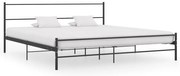 vidaXL Cadru de pat, negru, 180 x 200 cm, metal