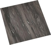 vidaXL Plăci de Pardoseală 55 pcs Gri închis 5,11 m² PVC