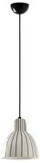 Pendul cu abajur ceramic realizat manual VENICE 200, alb/ negru