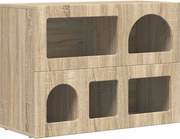 vidaXL Bufet Stejar Sonoma 80.5 x 35 x 59 cm Lemn compozit