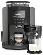 Espressor automat Krups Arabica Latte EA819E10, 1450W, 15 bar, 1.7 l, LCD, 5 programe, 3 functii, 3 setari de temperatura si aroma, Milk Comfort / One Touch Cappuccino, Negru
