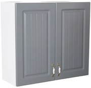 Corp superior 80. cu 2 usi Zebra MDF gri dungi