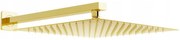 Mexen Slim cap de duş 25 x 25 cm cu braț de duș, aurie - 79125112-50