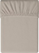 Cearsaf jersey de culoare nisipie 90 x 200 cm