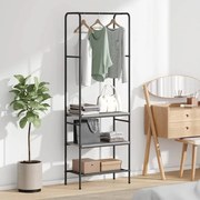 vidaXL Suport pentru haine cu rafturi sonoma gri 60 x 30 x 171 cm