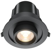 Spot LED incastrabil rotativ retractabil Hidden negru