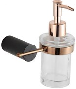 Mexen Aron dozator săpun, negru/aur roz - 70881388-67