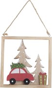 Decoratiune Craciun din lemn - Car