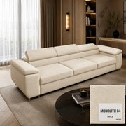 Canapea Extensibiala Luthor 262x210 Cm,Tetiere Reglabile, Stofa Castel Easy Clean-Multiple Variante Culori