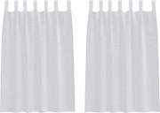 vidaXL Cortină din Voile 2 pcs Gri deschis 140 x 140 cm Poliester