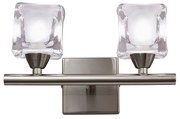 Aplica de perete design modern CUADRAX 2L nickel