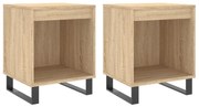 vidaXL Noptiere, 2 buc., stejar sonoma, 40x35x50 cm, lemn compozit