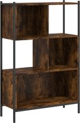 vidaXL Bibliotecă, stejar fumuriu, 72x28x109 cm, lemn prelucrat