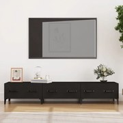 vidaXL Comodă TV, negru, 150x34,5x30 cm, lemn prelucrat