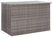 vidaXL Ladă de depozitare de grădină, gri, 150x100x100 cm, poliratan