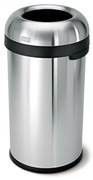 Coș rotund deschis 60 l, oțel mat, oțel inoxidabil