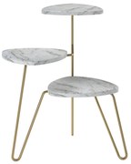 Suport pentru ghivece alb-auriu Athena - Novogratz