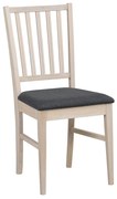 Scaun de dining din lemn de stejar Rowico Filippa, gri