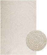 vidaXL Covor „ZIZUR” crem aspect iută pentru interior și exterior