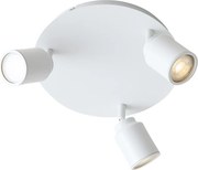 Spot modern pentru baie alb cu 3 lumini IP44 - Ducha