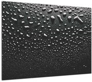 Tablou pe sticlă cu picături de apă (70x50 cm)