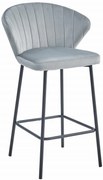 Scaun Bar Kors Catifea Gri Deschis