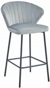 Scaun Bar Kors Catifea Gri Deschis