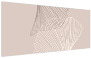 Tablou - Frunze bej N⁰2 (120x50 cm)