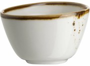 Mäser Bol oval Pintar White cu puncte maro 7 x 6cm, S