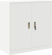 vidaXL Dulap de depozitare Alb 90 x 40 x 90 cm Oțel