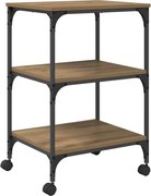 vidaXL Suport pentru imprimantă Stejar Artizanal 50 x 41 x 75 cm