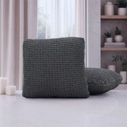 Huse super elastice RUBINIA antracit feţe de pernă 2 buc (40 x 40 cm)
