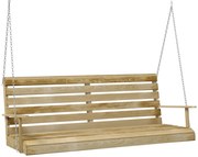 Banca balansoar, 155x65x60 cm, lemn tratat de pin