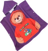 Poncho pentru copii TEDDY MARIO mov Dimensiune: 60 x 120 cm