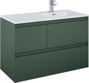 Elita Split dulap 100x45.8x63.5 cm sub chiuveta pe perete verde RE011005157010