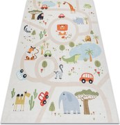 BAMBINO 1165 covor lavabil Grădină zoologică pentru copii anti-alunecare bej - SECUNDAR-COTATI PRODUSUL