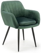 Scaun de bucaterie Shani, verde/negru