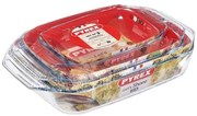 Set de 3 tăvi de copt PYREX, 1,4/3/4 l