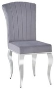 Scaun Prince velvet gri - H100 cm