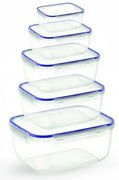 Set de cutii cu capac Frigo, 5 buc.