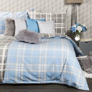 Lenjerie de pat din flanelă 4Home, Cub albastru, 140 x 220 cm, 70 x 90 cm