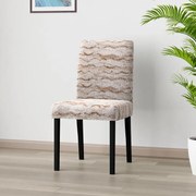 Huse bielastice OCEANO NOU bej scaun cu spatar 2 buc (45 x 45 x 50 cm)