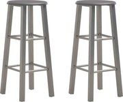 vidaXL Scaune de bar, 2 buc., antracit, MDF