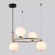Lustră Decorativă cu 4 Dulii G9, Gold