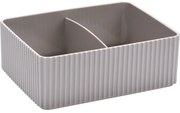 Organizator cosmetice Stripe maro, 16 x 12 cm