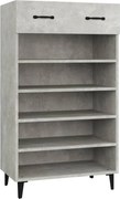 vidaXL Pantofar, gri beton, 60x35x105 cm, lemn compozit