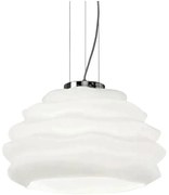 Lustră pe cablu Ideal Lux KARMA 1xE27/60W/230V d. 39 cm alb