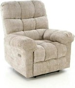 Fotoliu recliner AMORE, bej, stofa, 105x100x86 cm