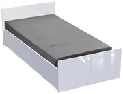 Pat Dublu Afross Alb Lucios 90x200 Cm