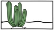 Mauro Ferretti Panou De Perete Cactus cm 60X1,3X33 | Aosom Romania